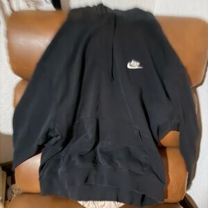 Nike Dark Hoodie with White Logo